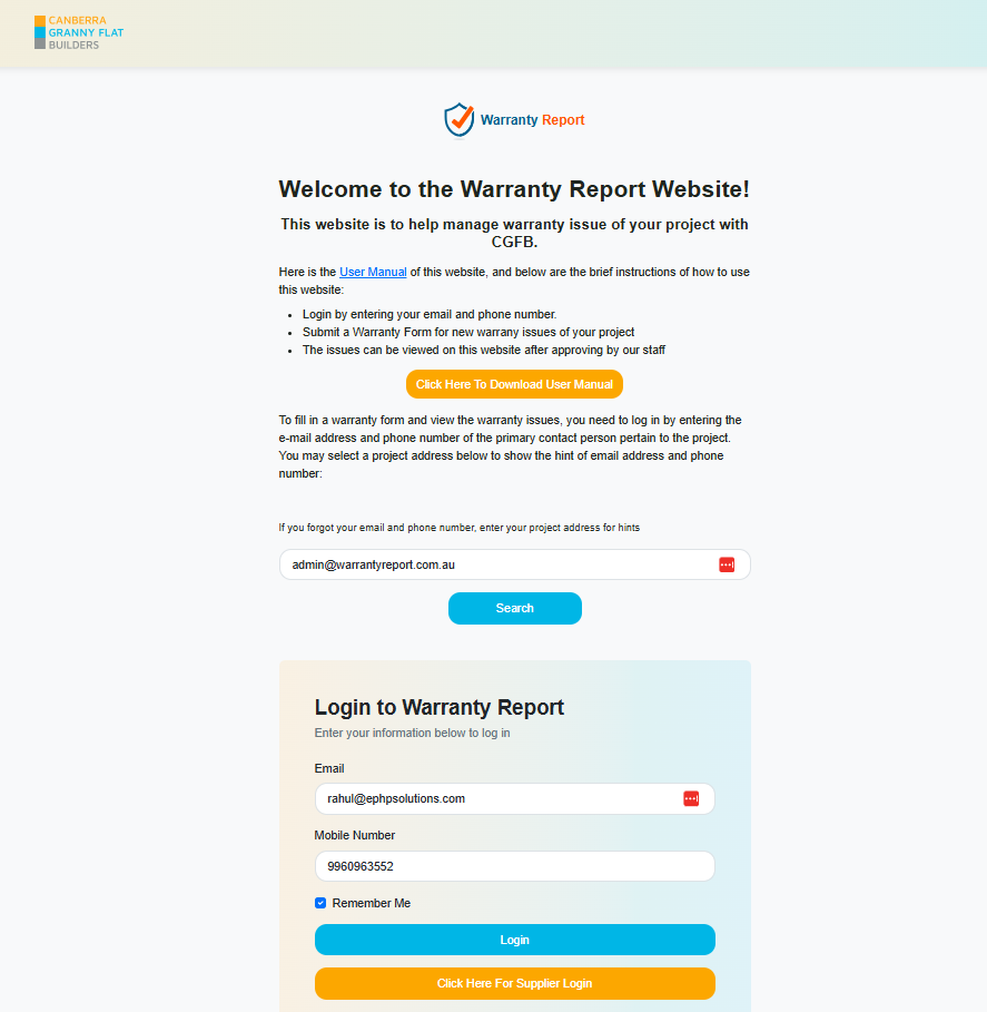 Project Website